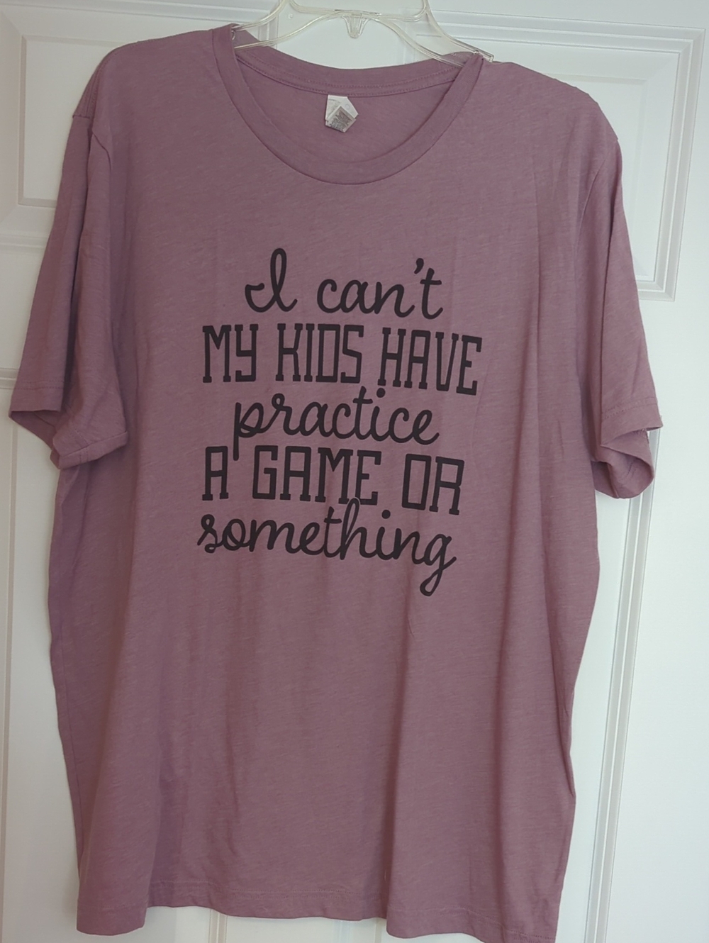 Bella Canvas Mauve Short-Sleeve Tee with Black Script Graphic